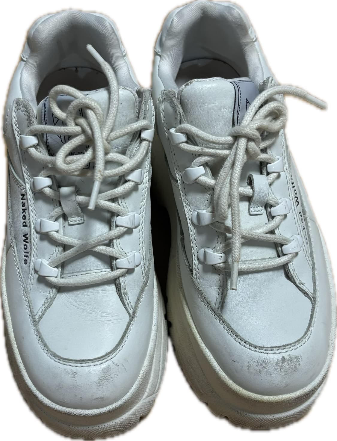 네이키드 울프 sporty white leather 36.5 상품이미지1