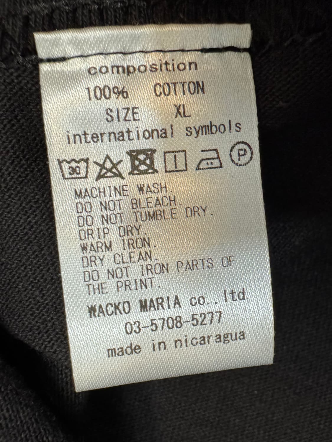 [XL] 와코마리아 x 하이타임즈 헤비웨잇 롱슬리브 블랙 상품이미지5