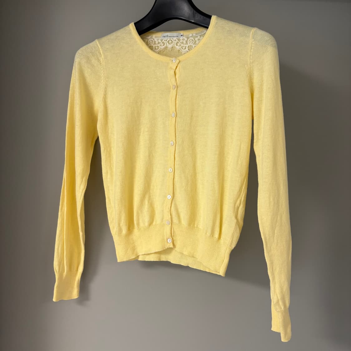 Earth music&ecology yellow cardigan M 상품이미지1