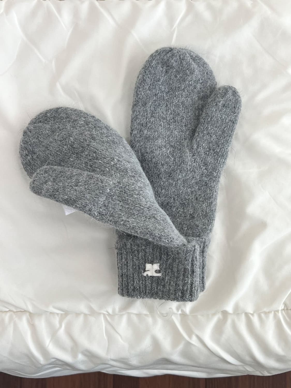 [새상품] courreges / 꾸레쥬 그레이 벙어리 장갑  상품이미지2