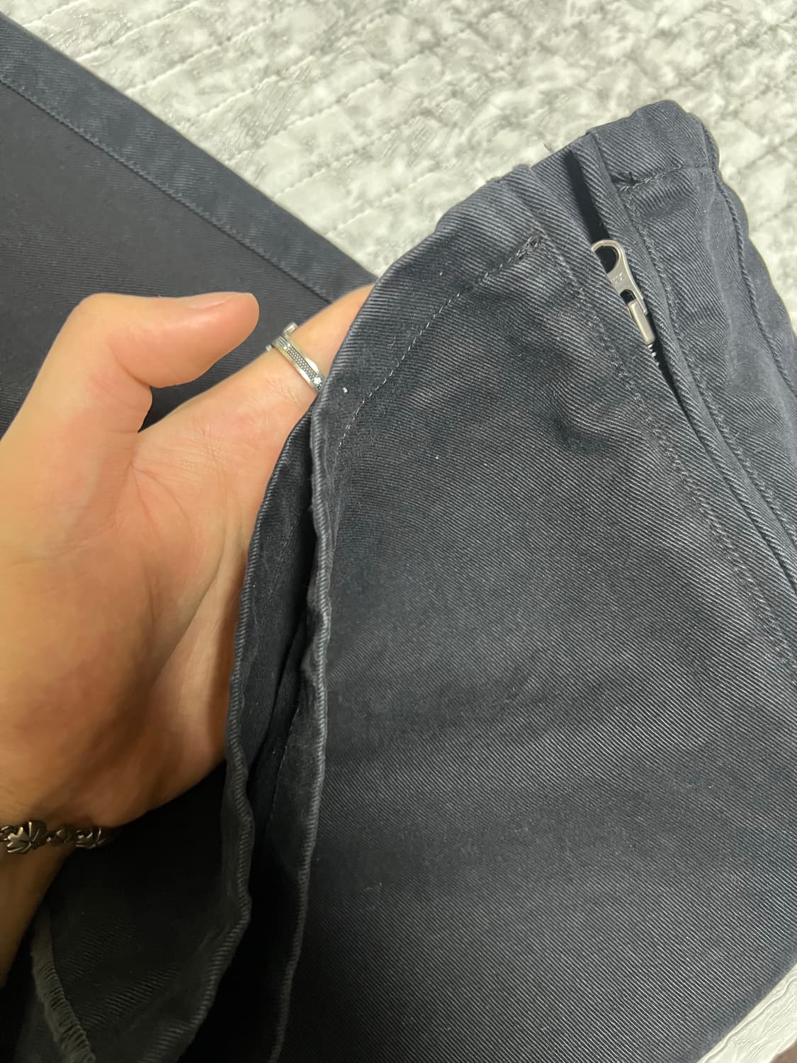 [3]폴리테루 사이드 집 고시마 팬츠 블랙 상품이미지2
