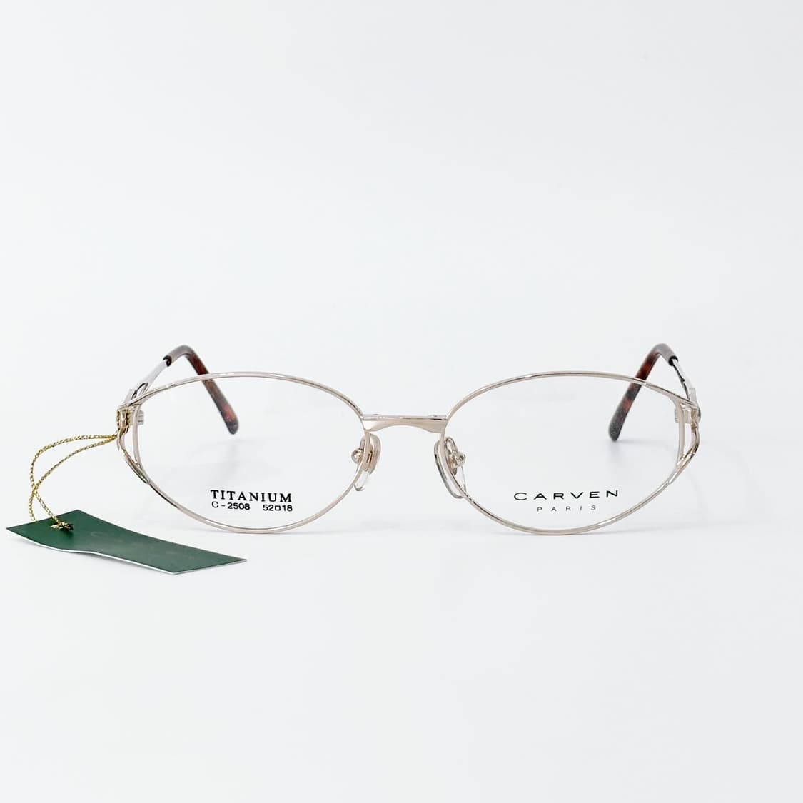 키지클럽 CARVEN 골드 로고 메탈 데드스탁 빈티지안경 상품이미지2