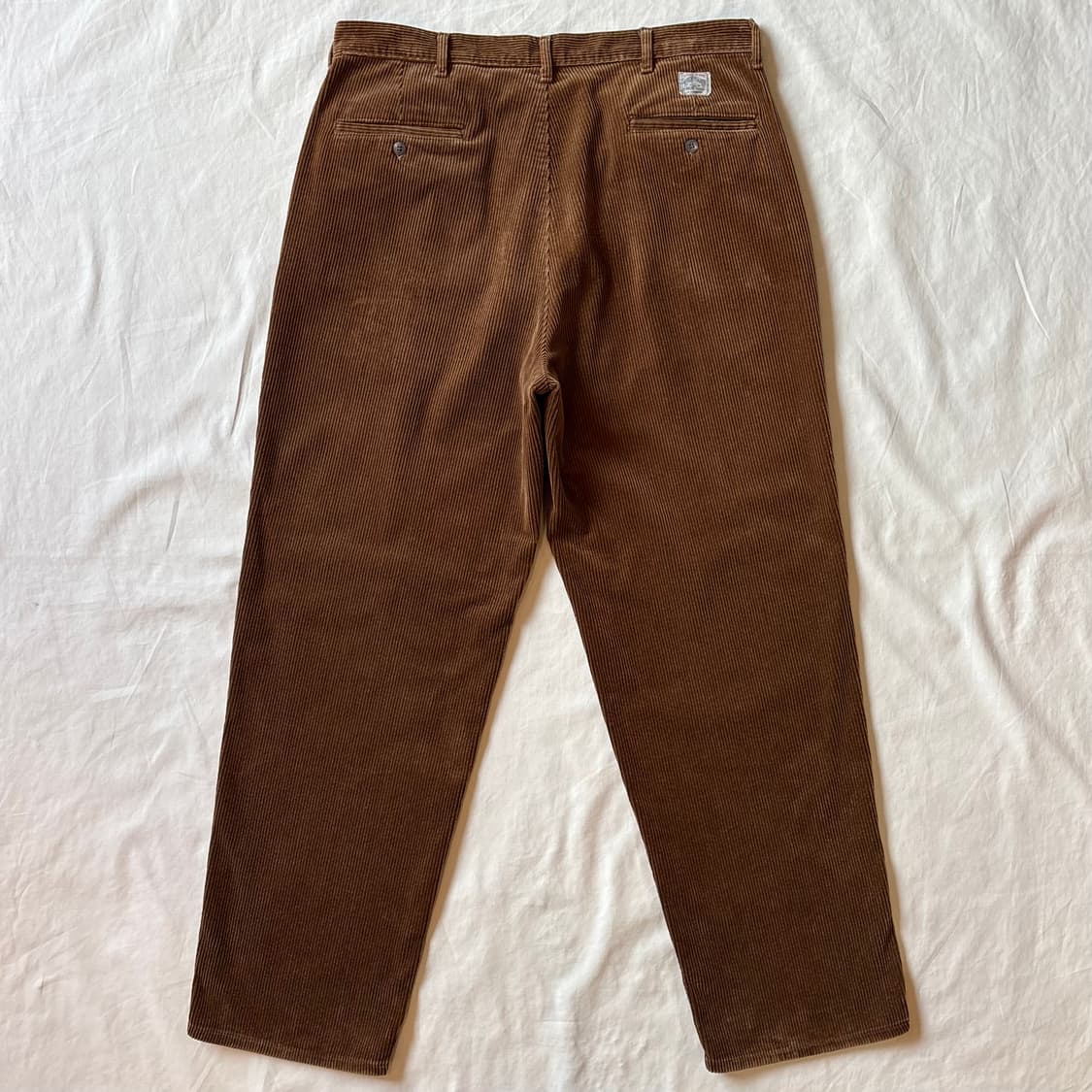 [35] 80s USA 폴로 랄프로렌 브라운 코듀로이 투턱 팬츠 상품이미지8