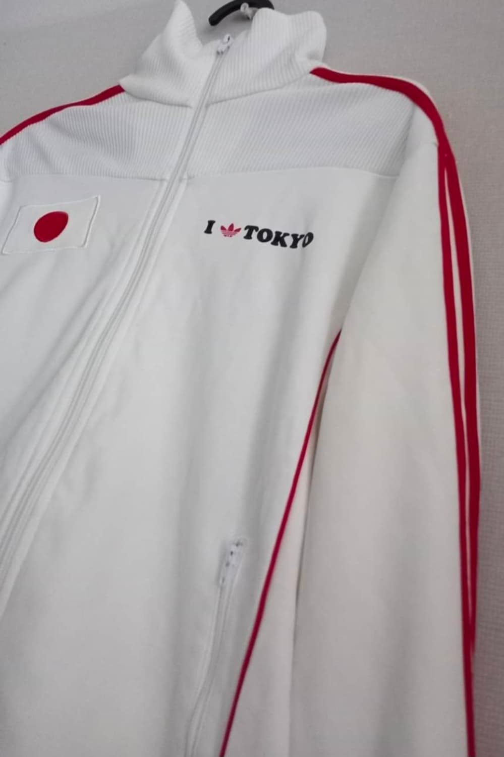 아디다스 도쿄 TOKYO 흰빨 화이트 트랙탑 져지집업 90 / S 상품이미지2
