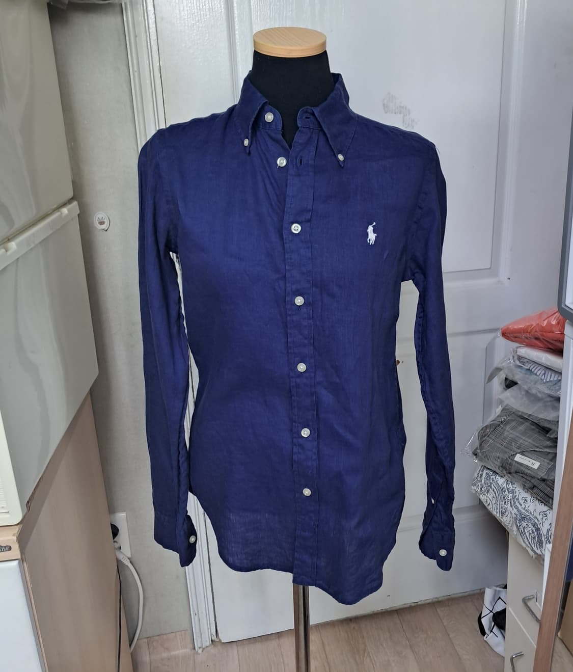 폴로 랄프로렌 클래식핏 린넨 셔츠 XS(155/80) 상품이미지1