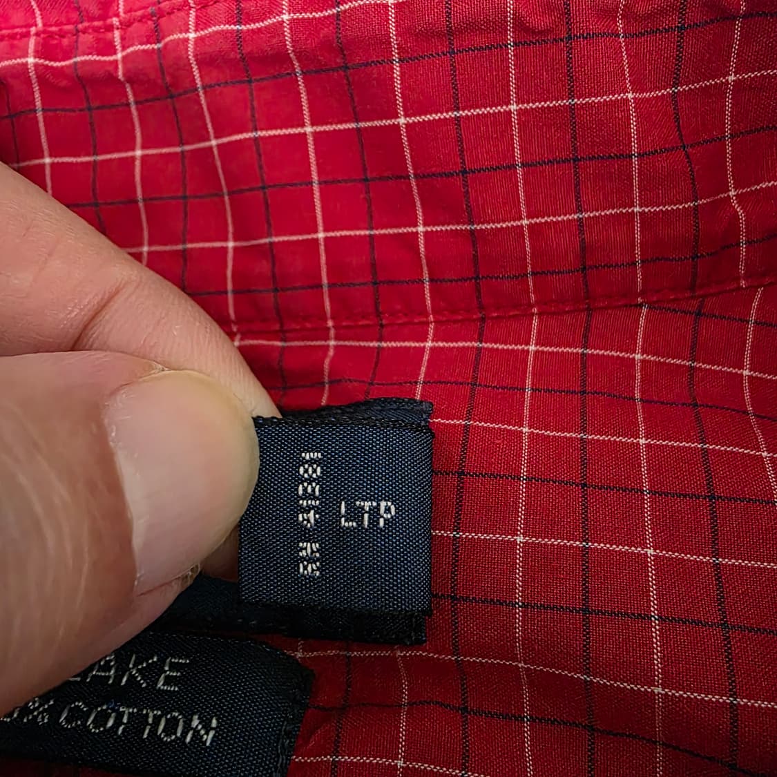 [2XL] 90s 빈티지 폴로 랄프로렌 블레이크 레드 체크 크롭 반팔셔츠 상품이미지6