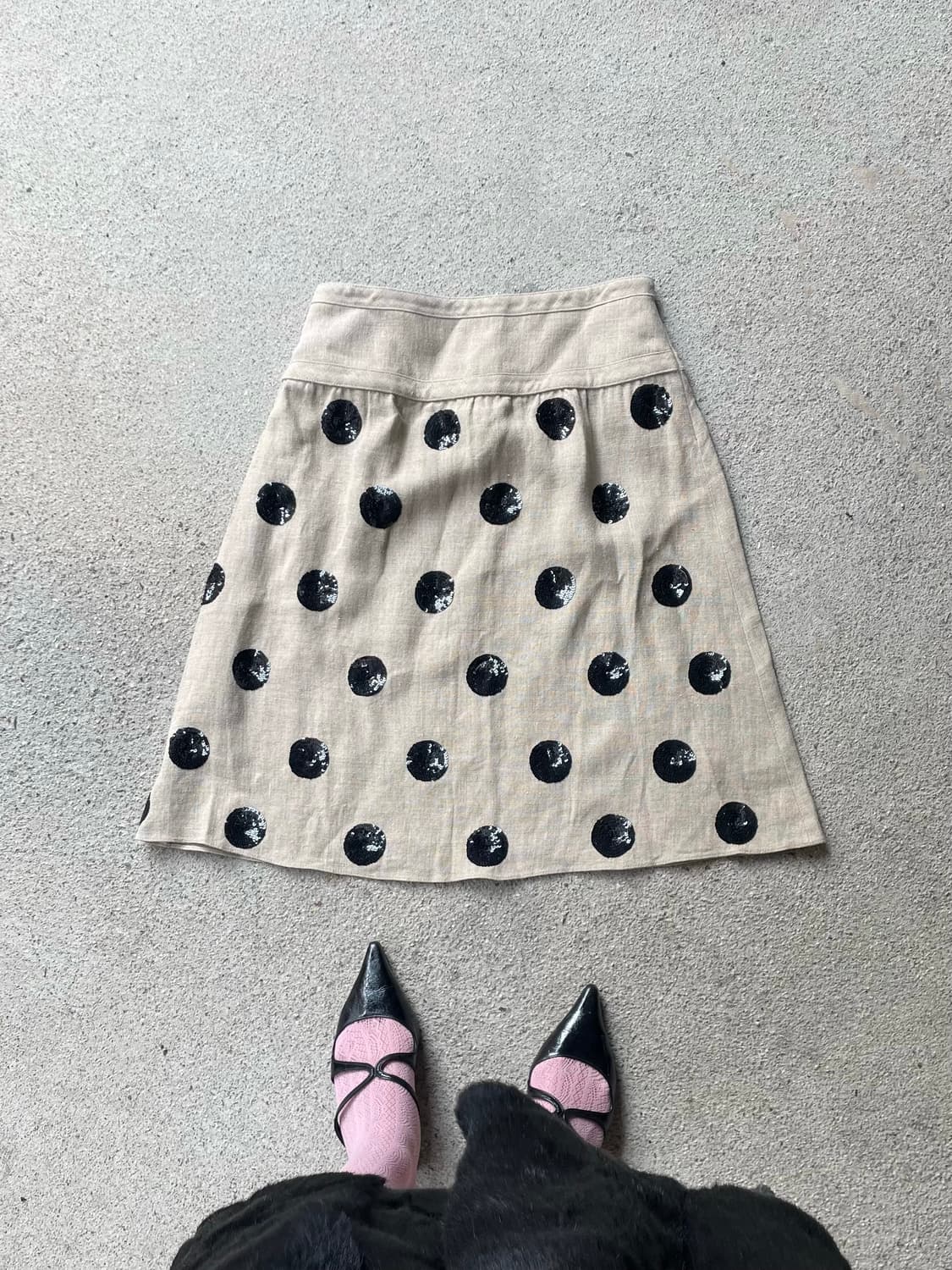 VALENTINO Sequin Dots skirt 상품이미지3