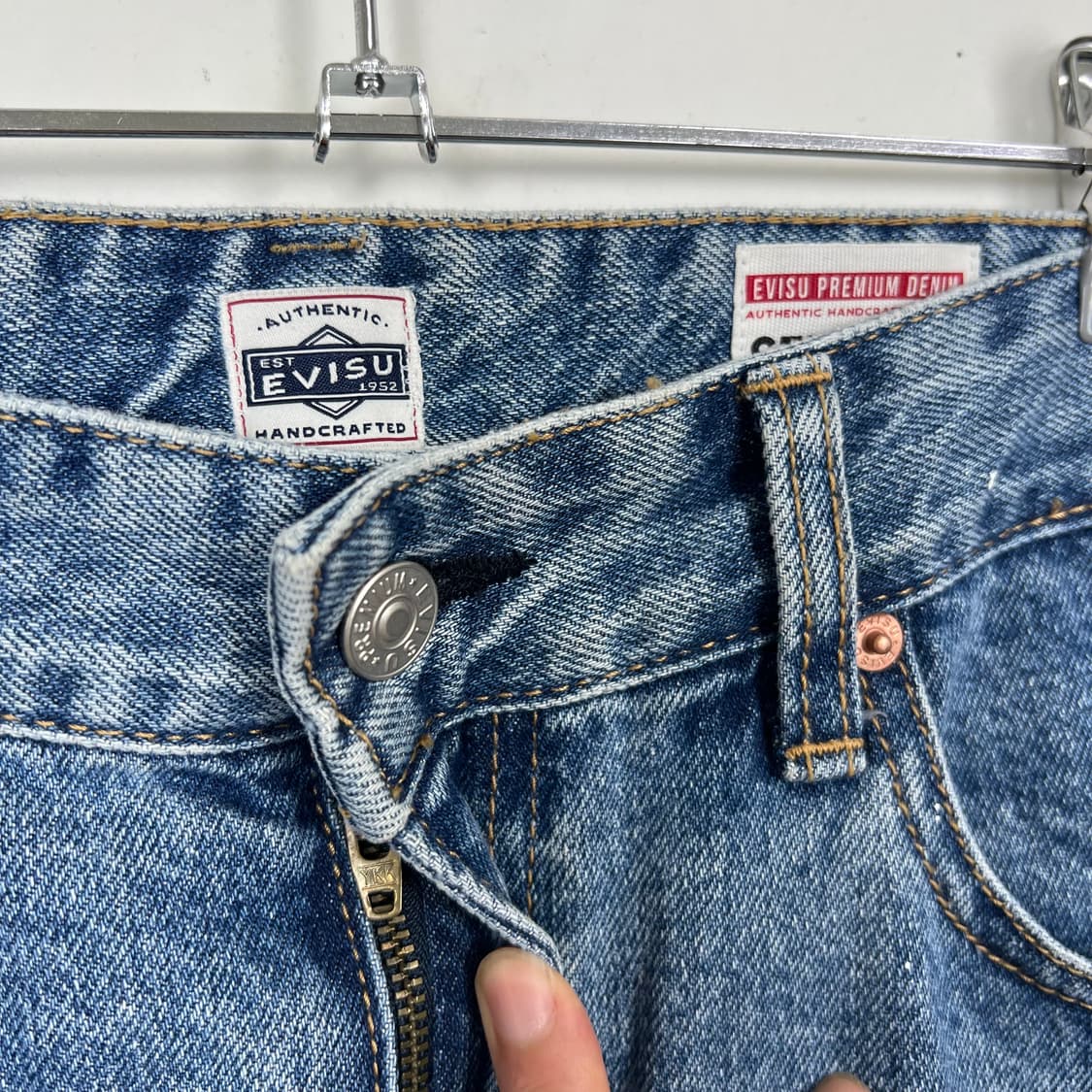Evisu 에비수 빅로고 페인팅 데님 팬츠 상품이미지7