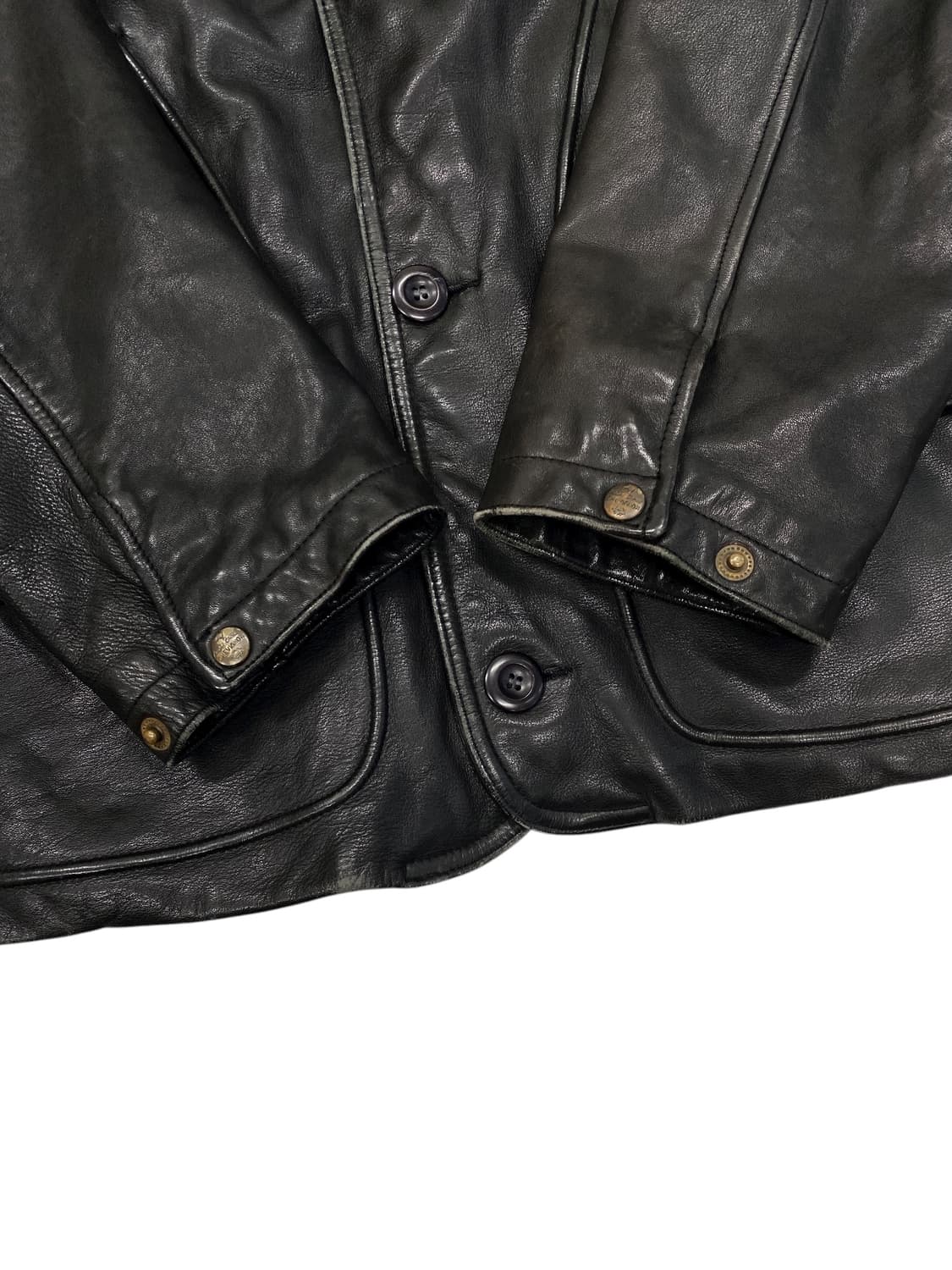 8-90's Chevignon 소가죽 헌팅 자켓 상품이미지6