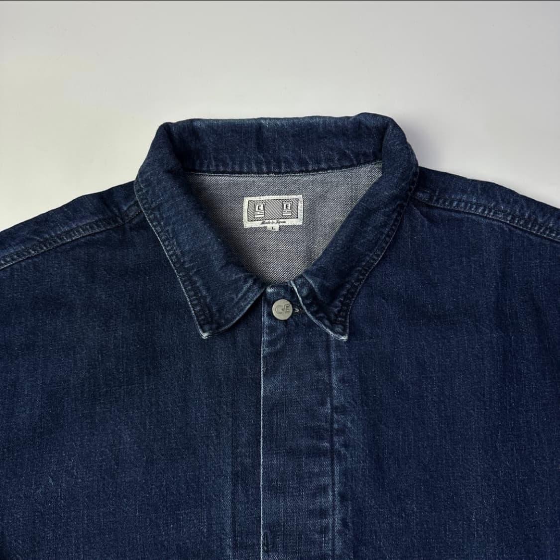 카브엠트 미니멀 데님 자켓 상품이미지2