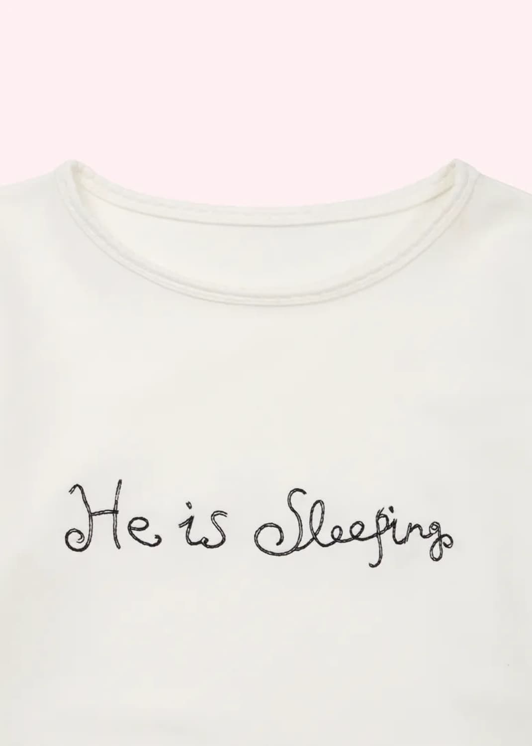 He is sleeping tee shirt (White) 상품이미지7