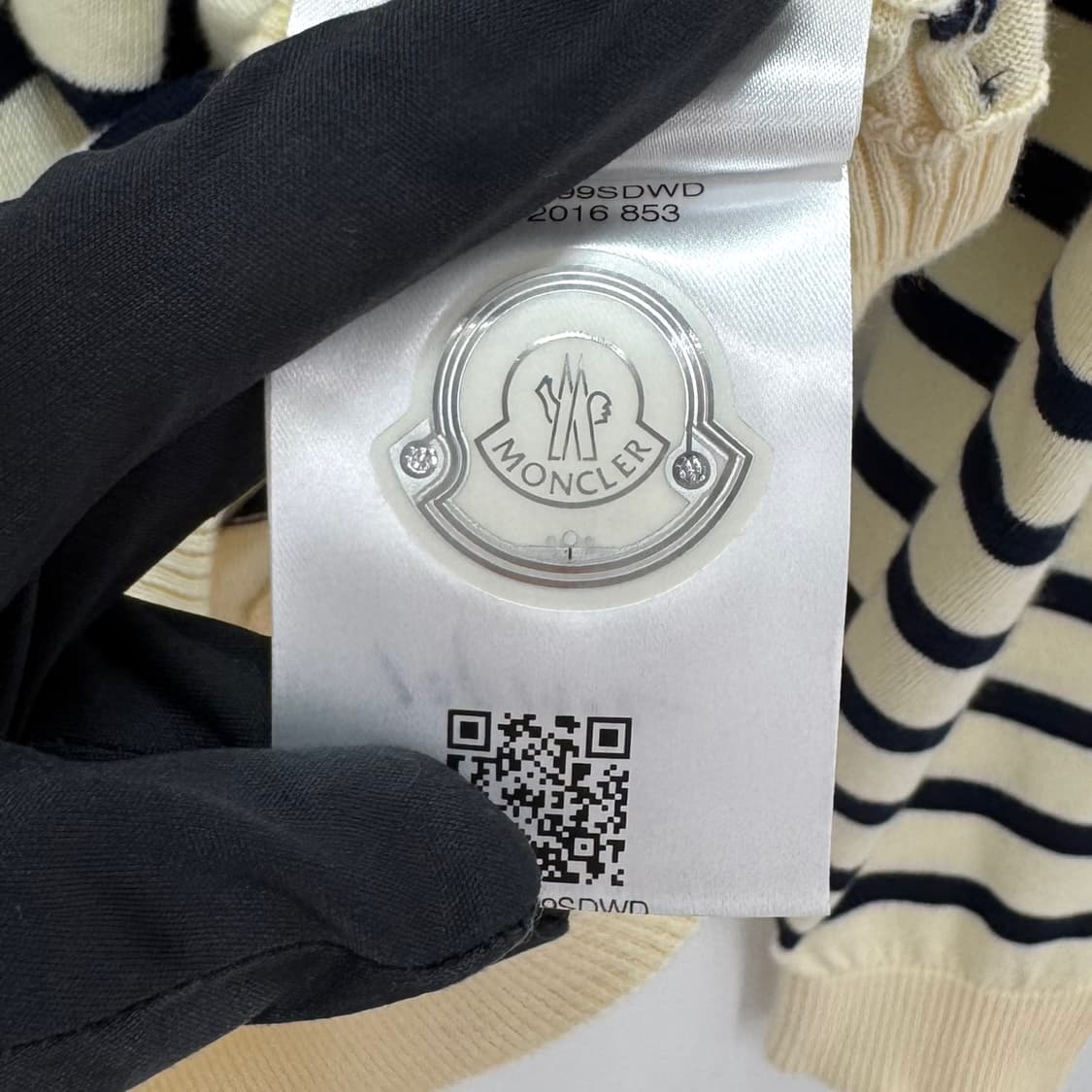 [XL사이즈] 몽클레어 스트라이프 니트 아이보리 상품이미지10