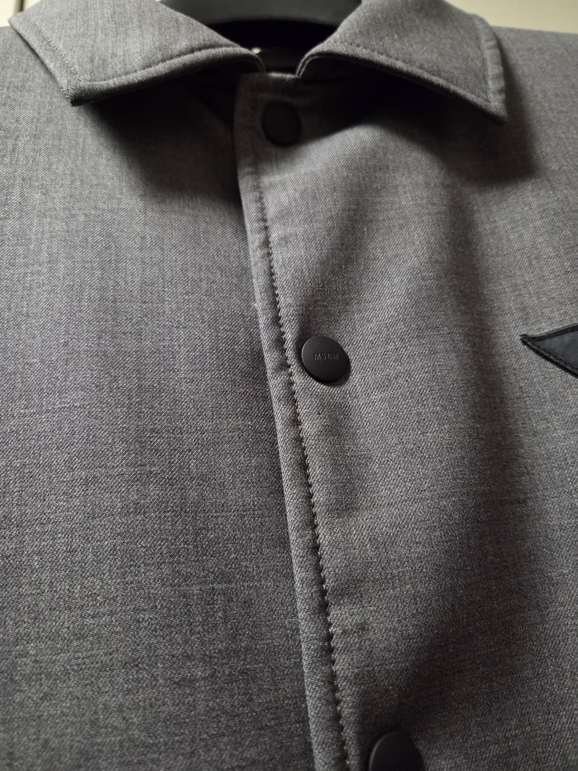 MSGM 패디드 울 자켓 그레이 상품이미지4