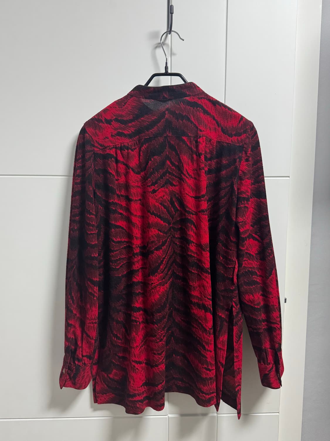 Jpn vtg leopard red shirts 상품이미지4