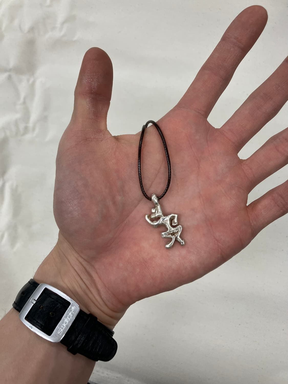 Dancing Man Pendant Necklace (Silver) 상품이미지2