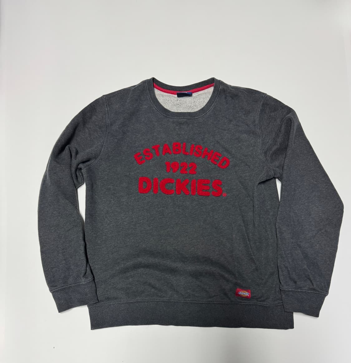 디키즈 오리지널 스펠아웃 기모 맨투맨 M 빈티지 그레이 상품이미지1