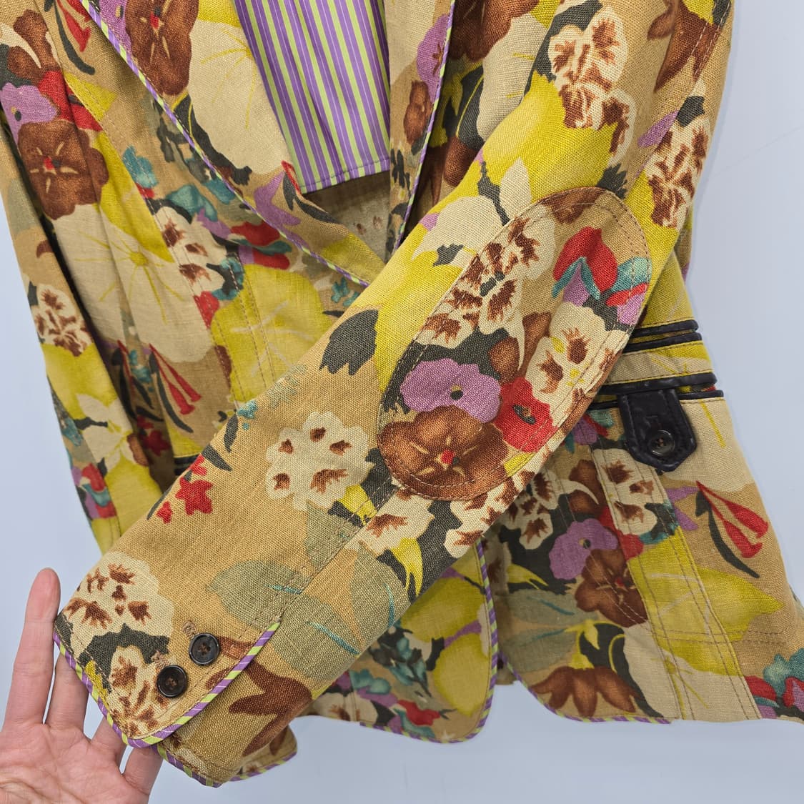 ETRO Milano 플로럴 린넨 자켓 (Made in Italy) 상품이미지3