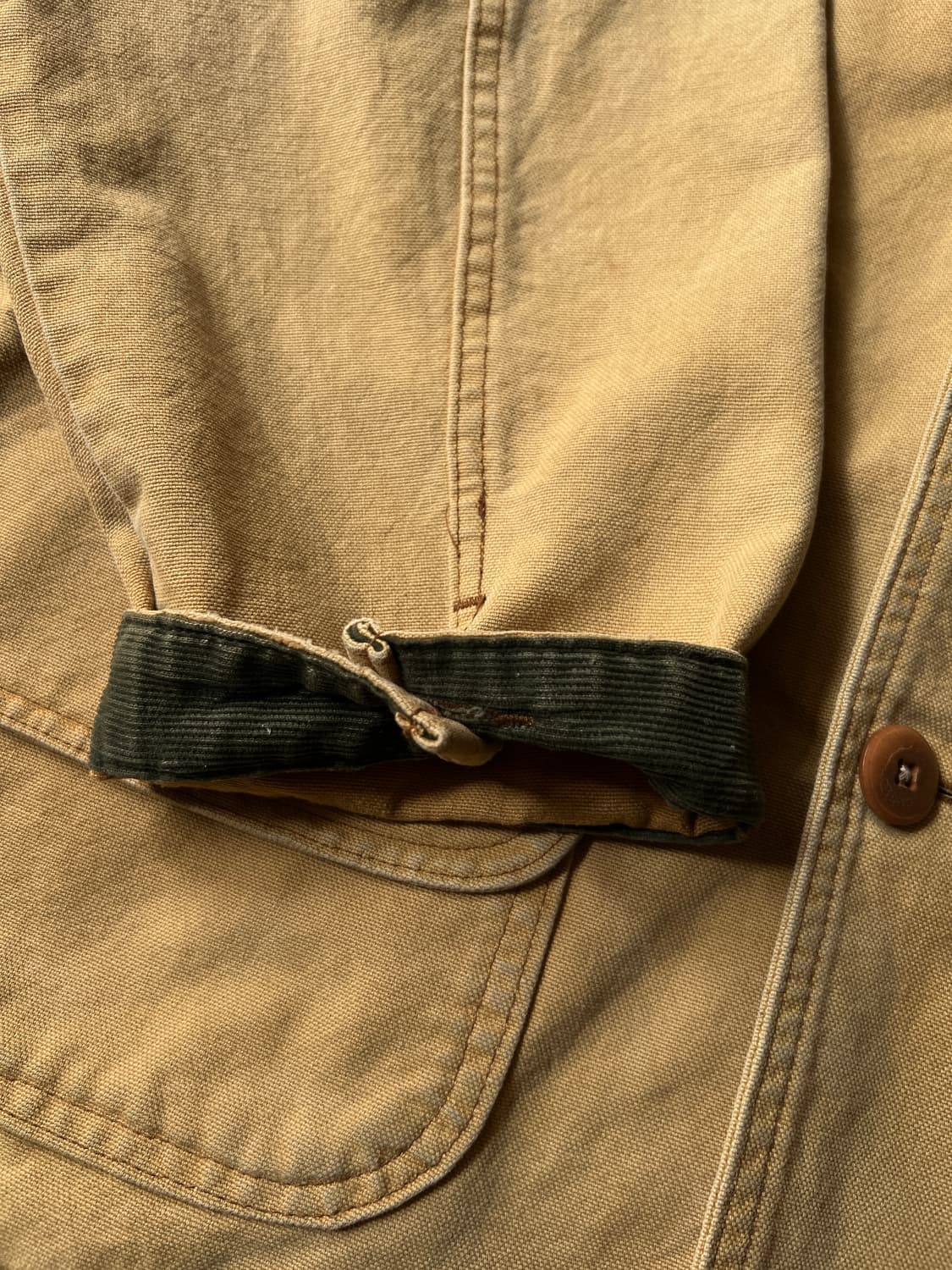 [L]90's 엘엘빈 Made in USA 빈티지 페이딩 브라운 헌팅자켓 상품이미지6