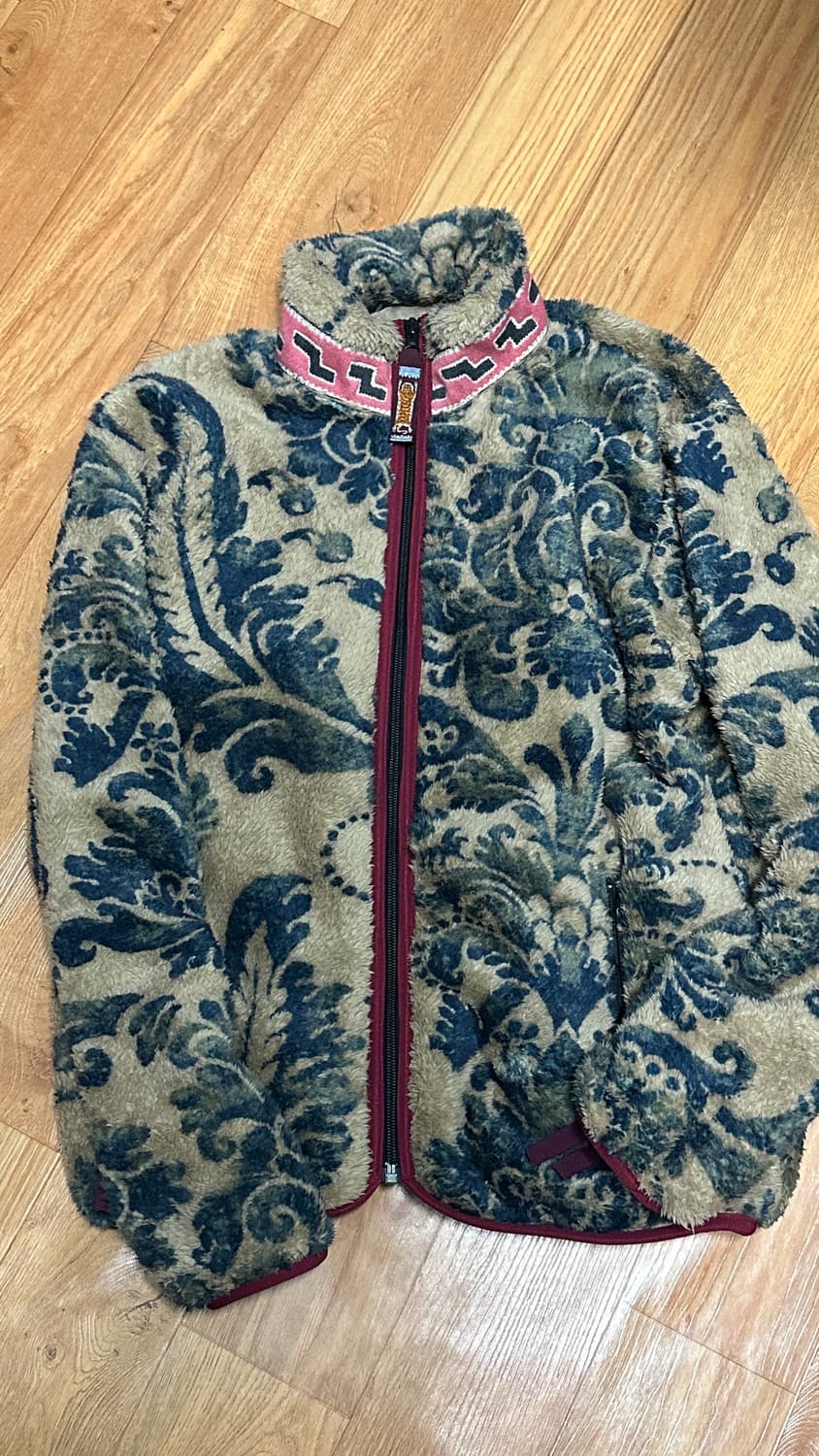 캐피탈 다마스크 패턴 마리아 플리스 집 블루종 베이지[1] 상품이미지3