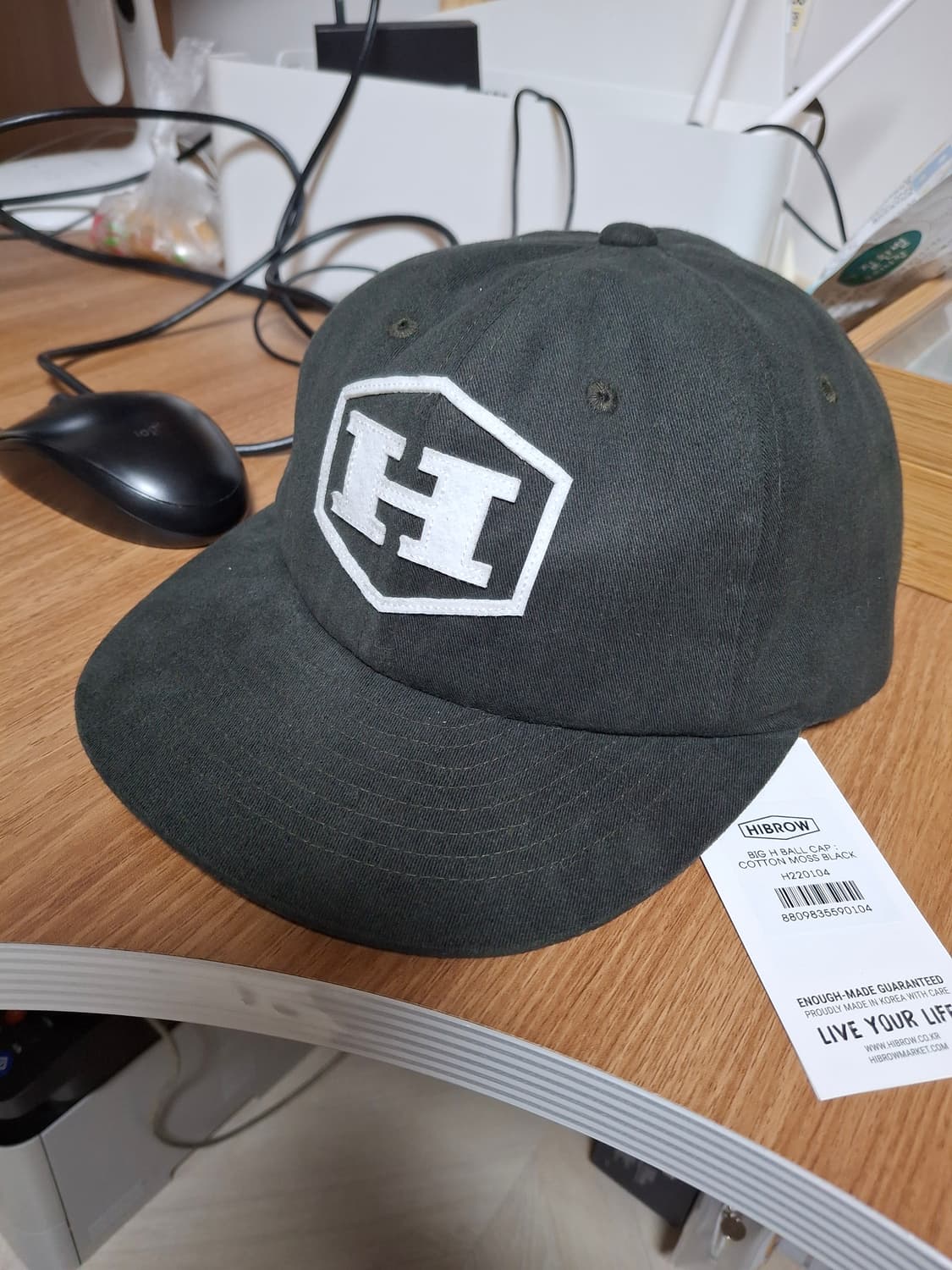 하이브로우 볼캡 모스그린 상품이미지1