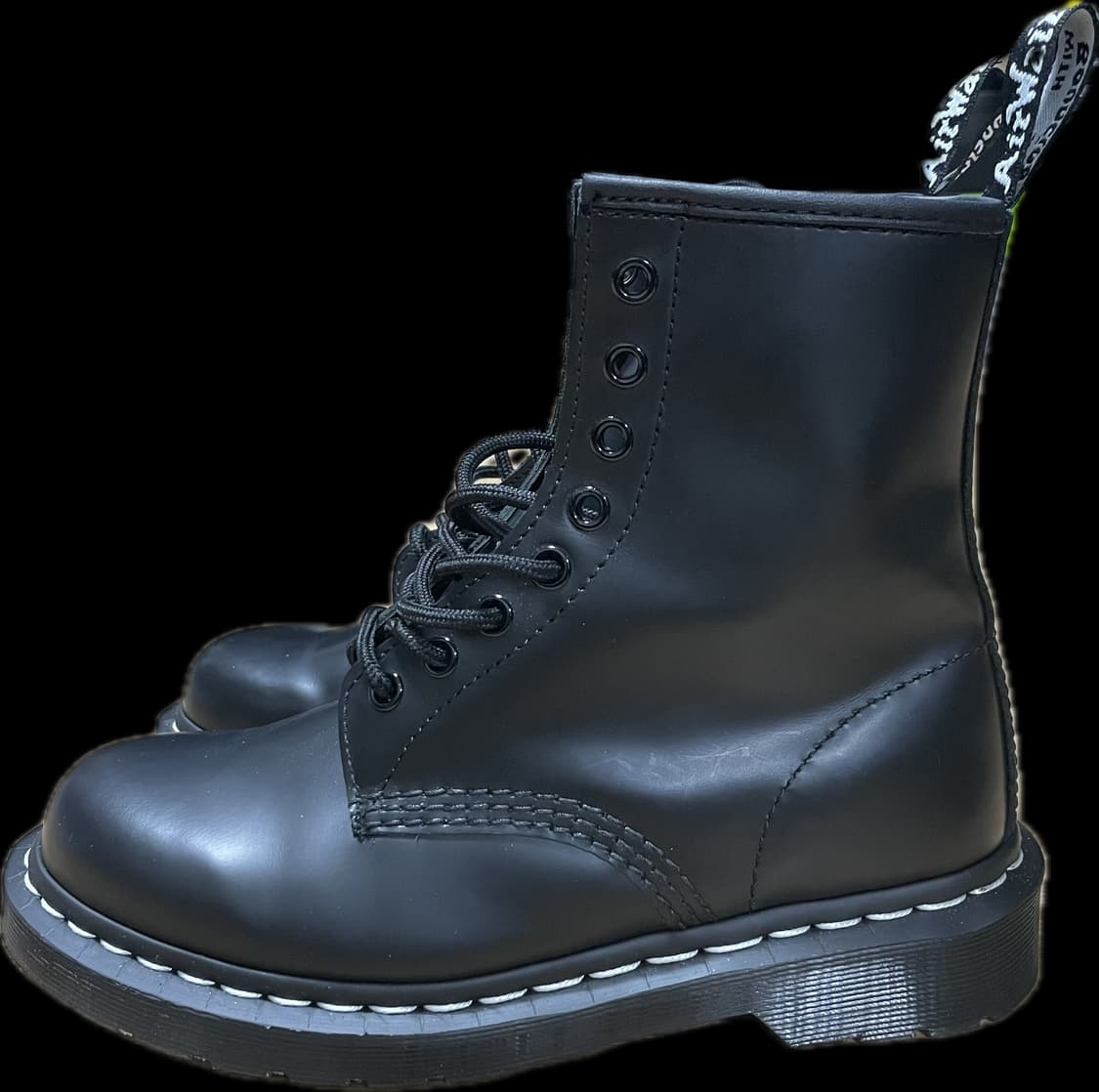 닥터마틴 1460 블랙 스무스 화이트 스티치 상품이미지3