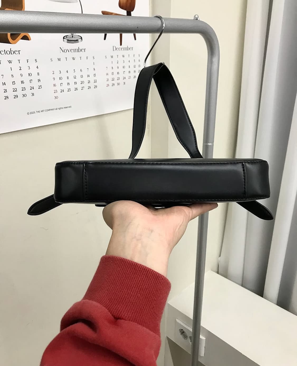 자라 레더 블랙 숄더백 가방 상품이미지3