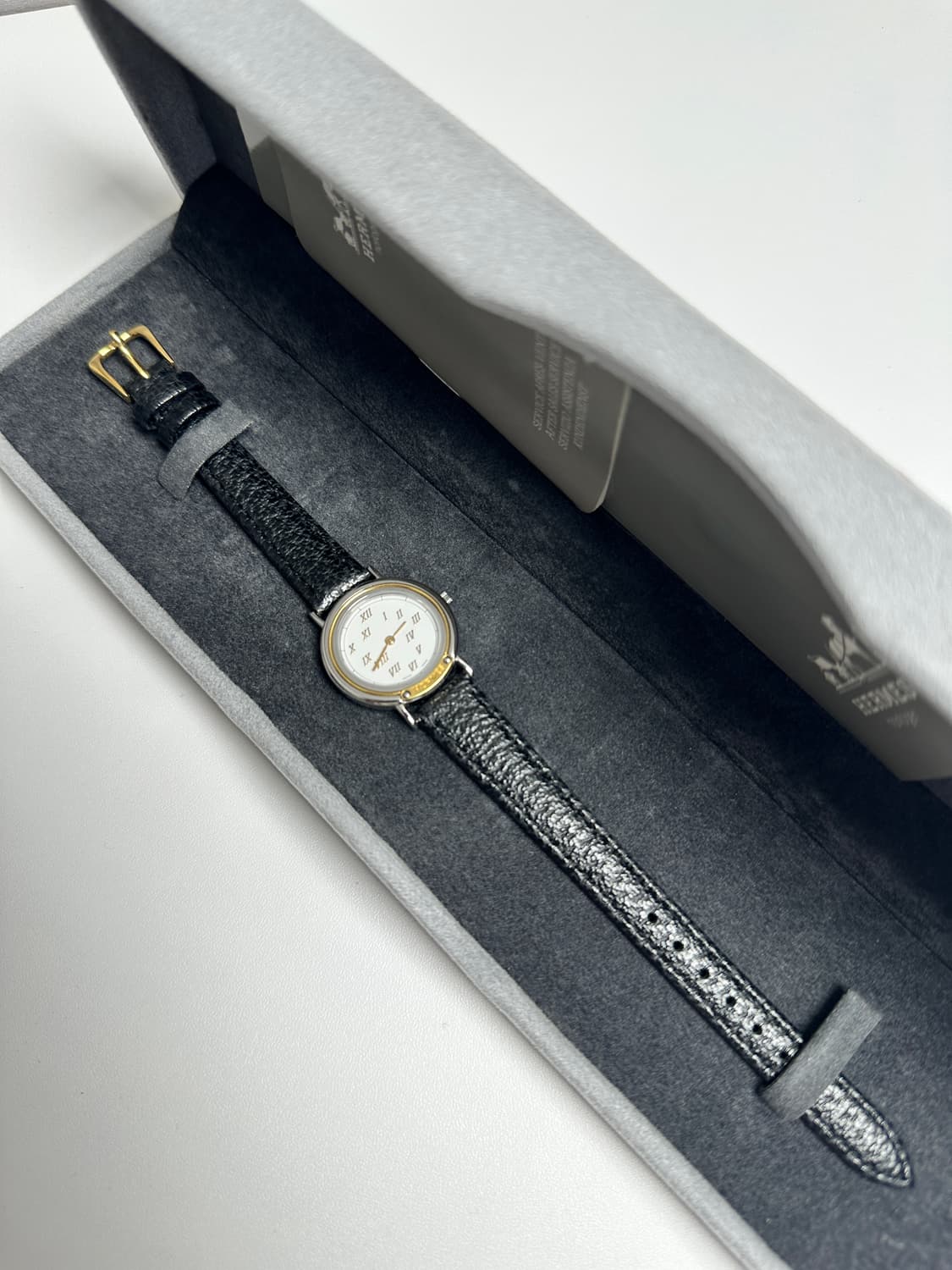 에르메스 메테오 미니 투톤 워치 – 1990s 파리지앵 클래식 상품이미지1