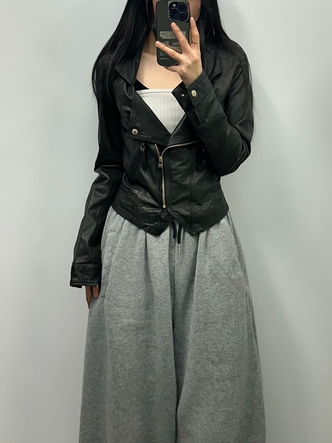 에고이스트 블랙 양가죽 레더 자켓 상품이미지2