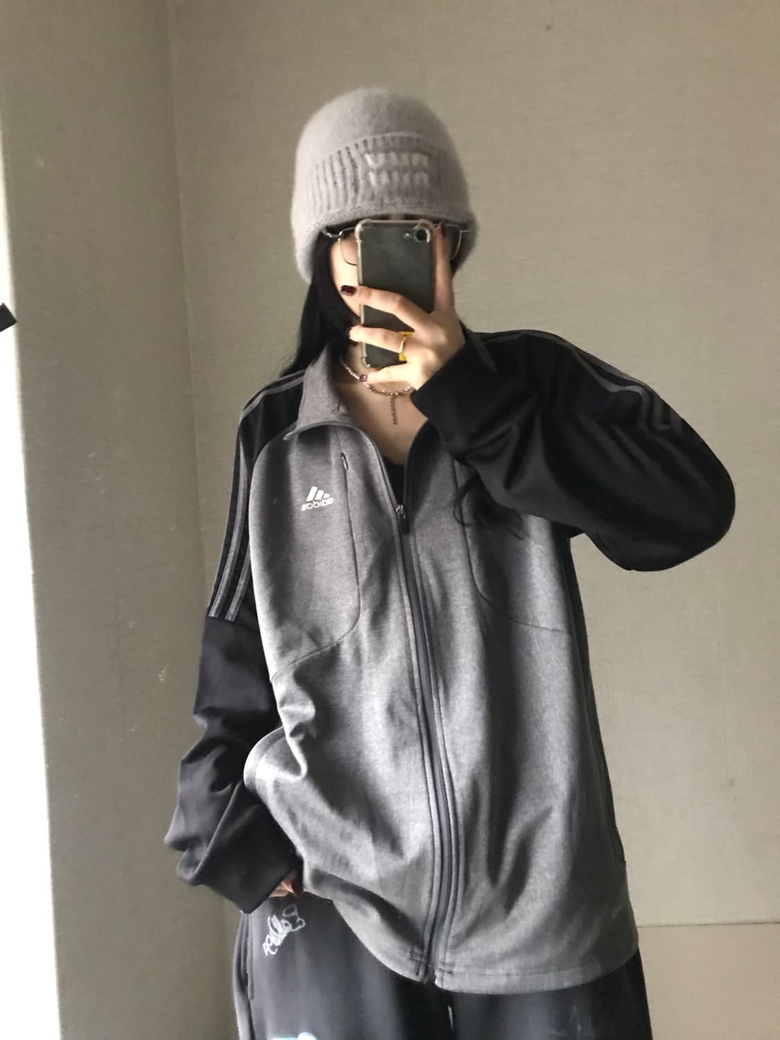 아디다스 블랙 그레이 나그랑 져지 상품이미지5