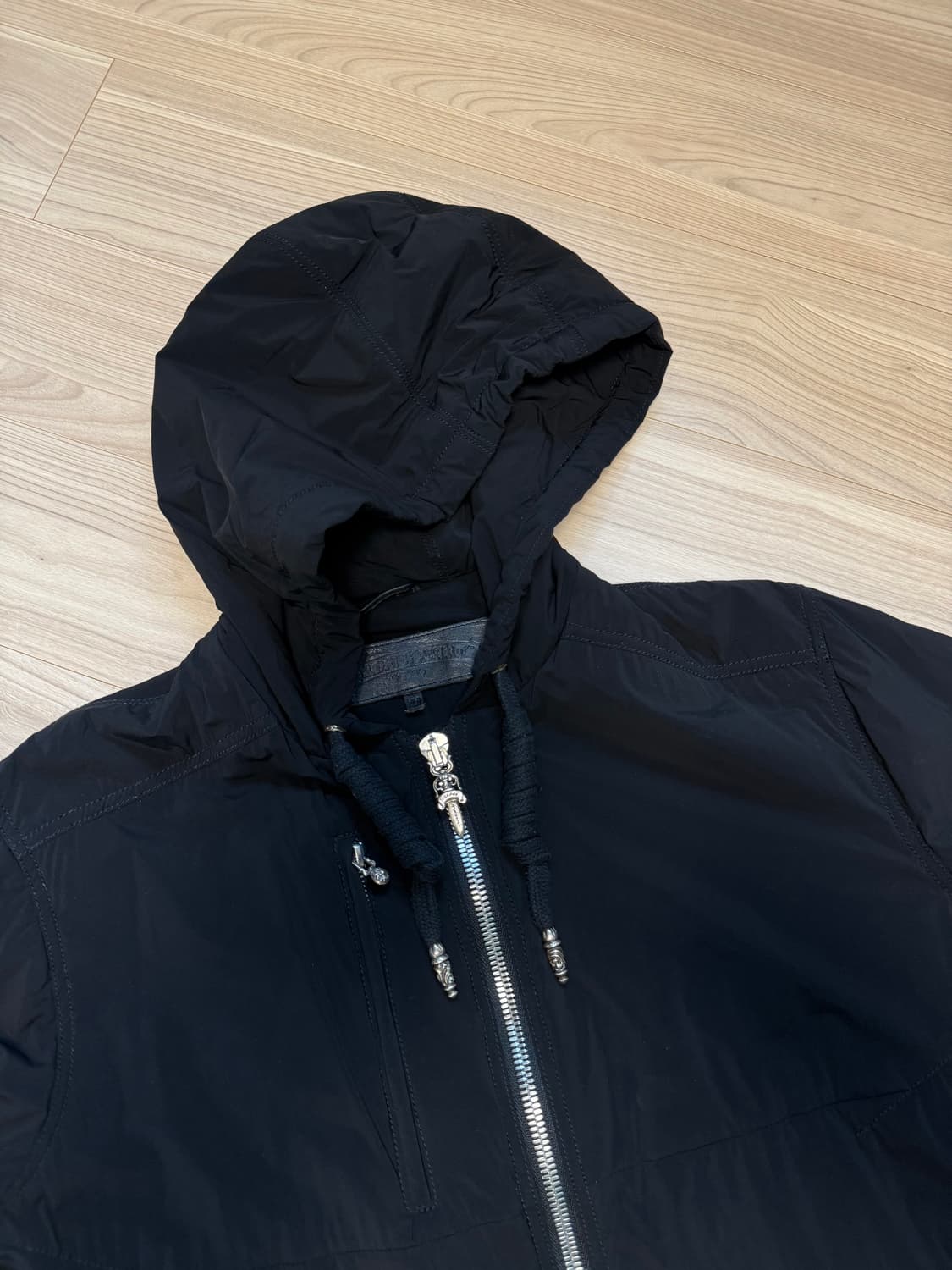 크롬하츠 경량 나일론 패디드 블루종 자켓 블랙 상품이미지2