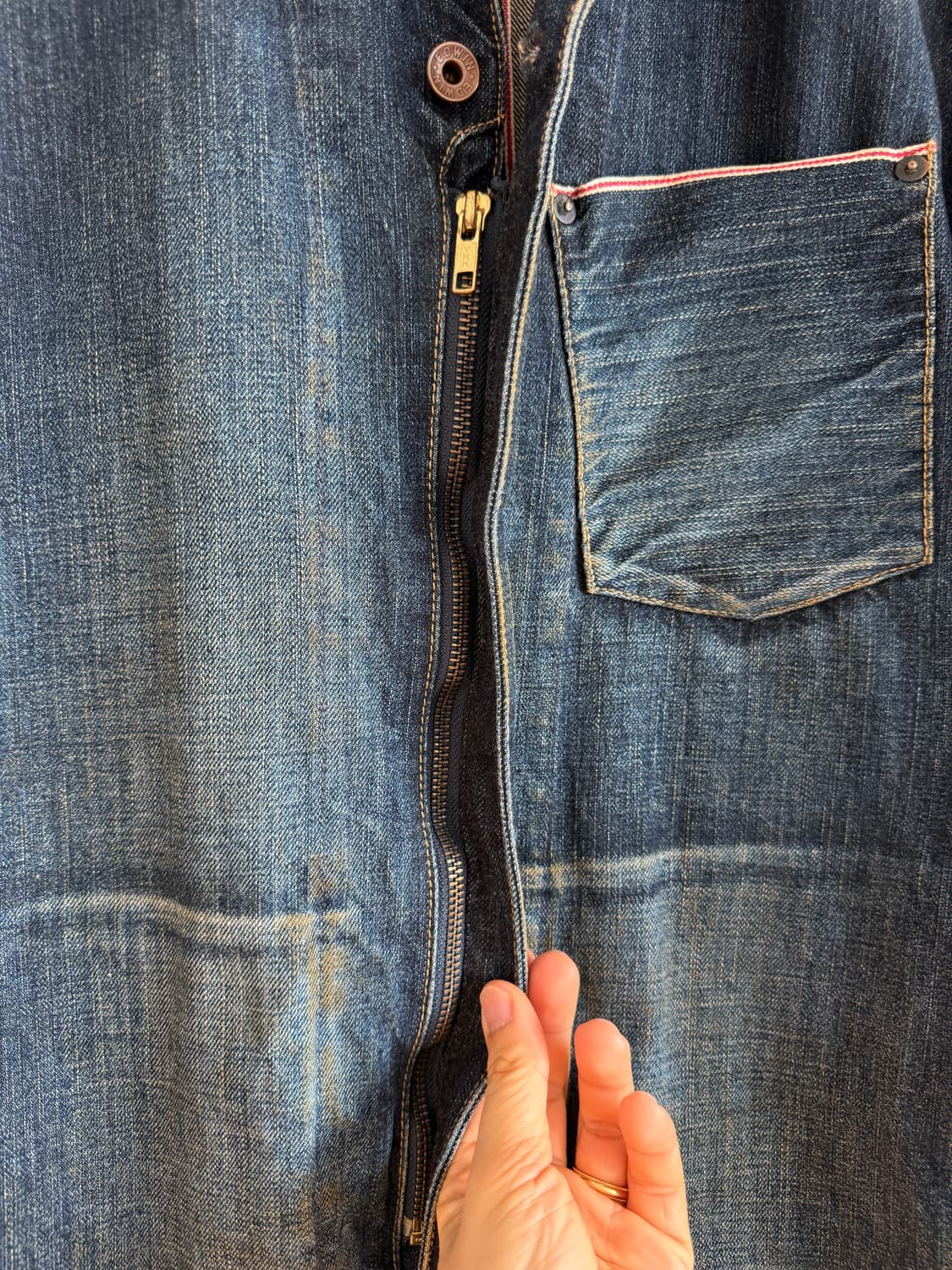 에드윈(EDWIN) 데님 셀비지 커버울 상품이미지4