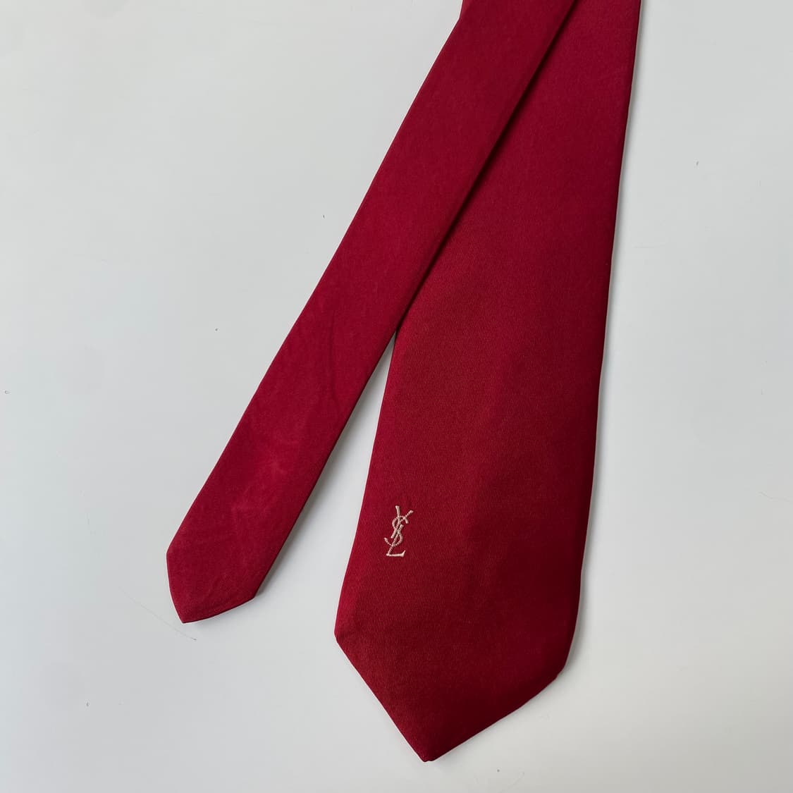 YSL 입생로랑 명품 정품 심플로고 넥타이7.8cm 상품이미지1