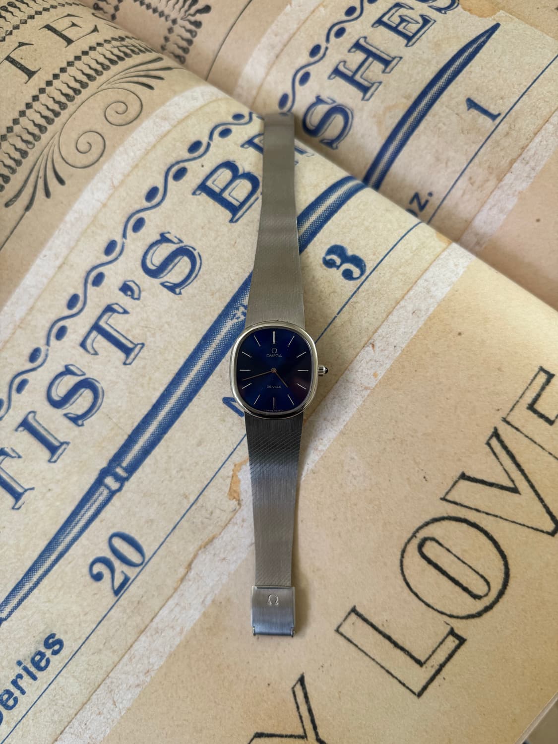정품 빈티지 오메가 드빌 엘립스 스틸 시계 상품이미지5