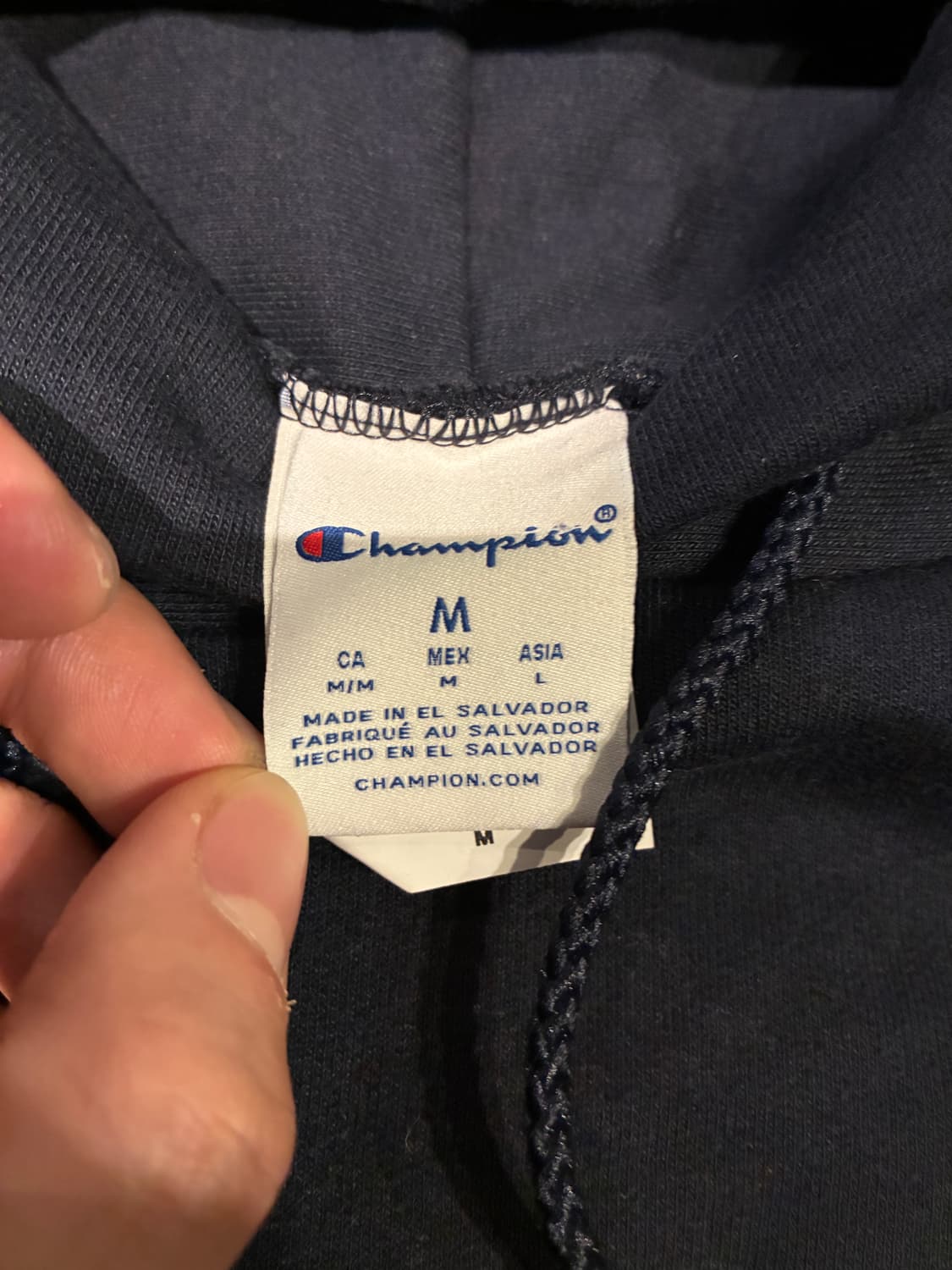 M) 챔피온 하버드 대학 후드티 네이비 상품이미지3