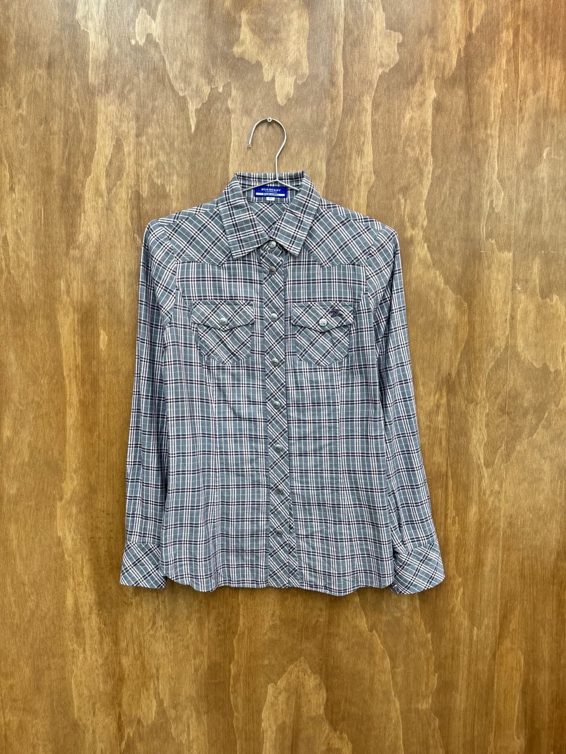 버버리 블루라벨 체크셔츠 상품이미지1