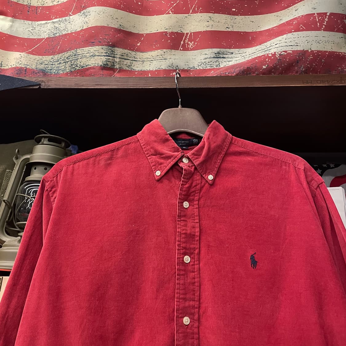90s 폴로 랄프로렌 블레어 핏 버튼 다운 코듀로이 셔츠 N414 상품이미지3