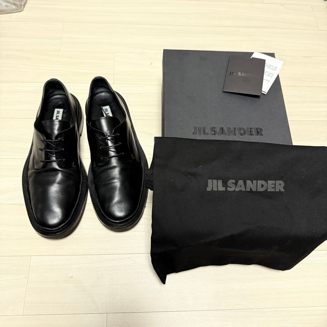 (42) 질샌더 카프스킨 더비 슈즈 상품이미지2