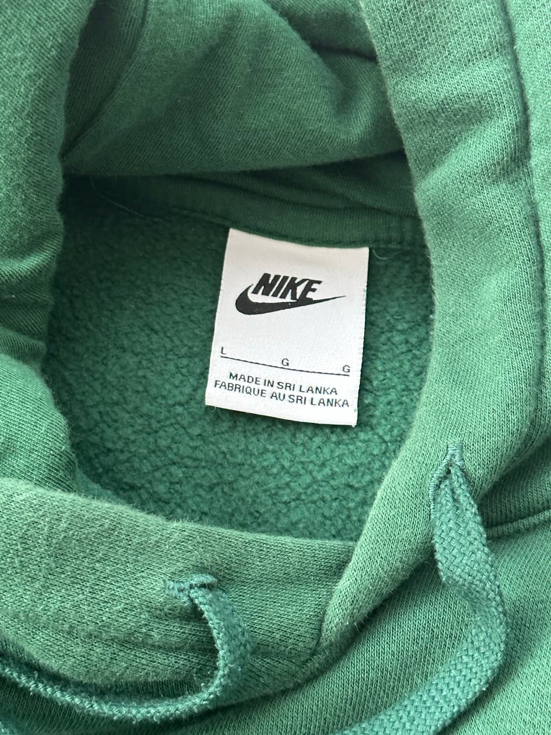 나이키 NSW 클럽 플리스 풀오버 후드 골지 그린  상품이미지4