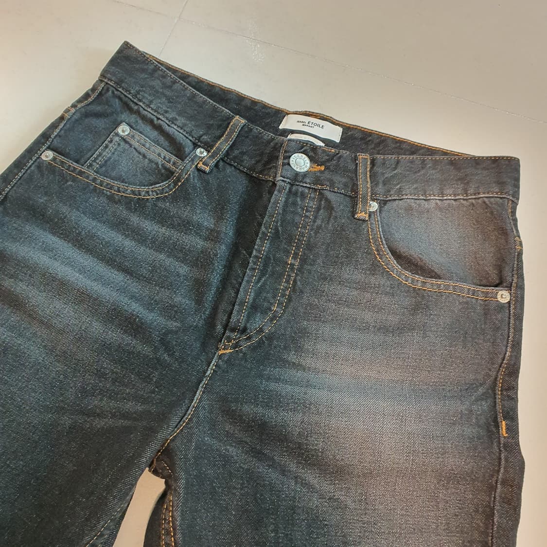 이자벨마랑 하이 라이즈 테이퍼드진 상품이미지4