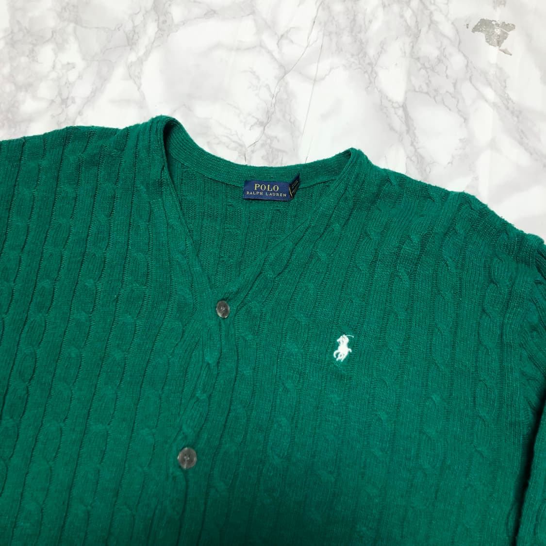 폴로 랄프로렌 가디건 꽈배기 남성용 상품이미지2