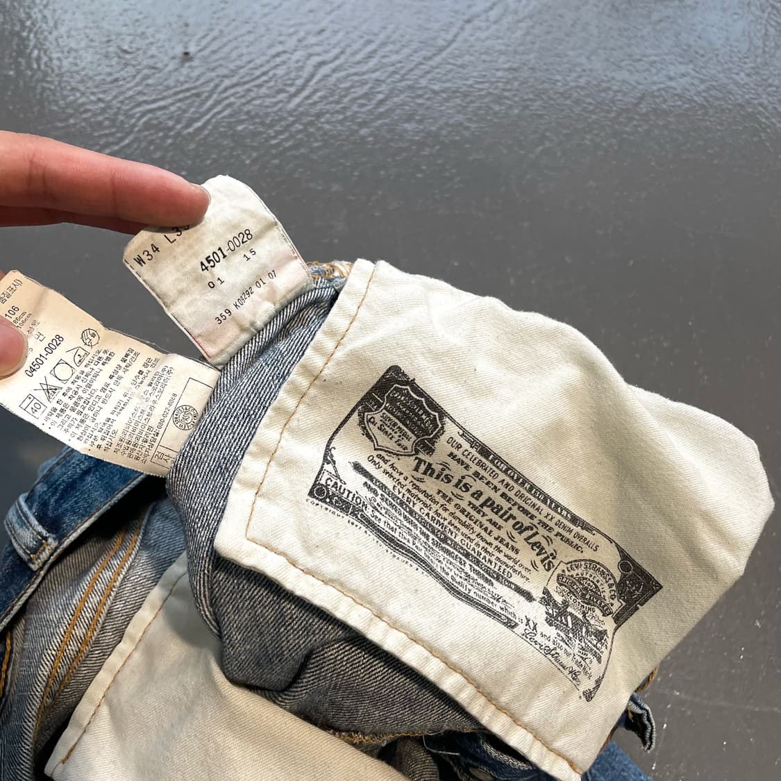 리바이스 501 데님 상품이미지8