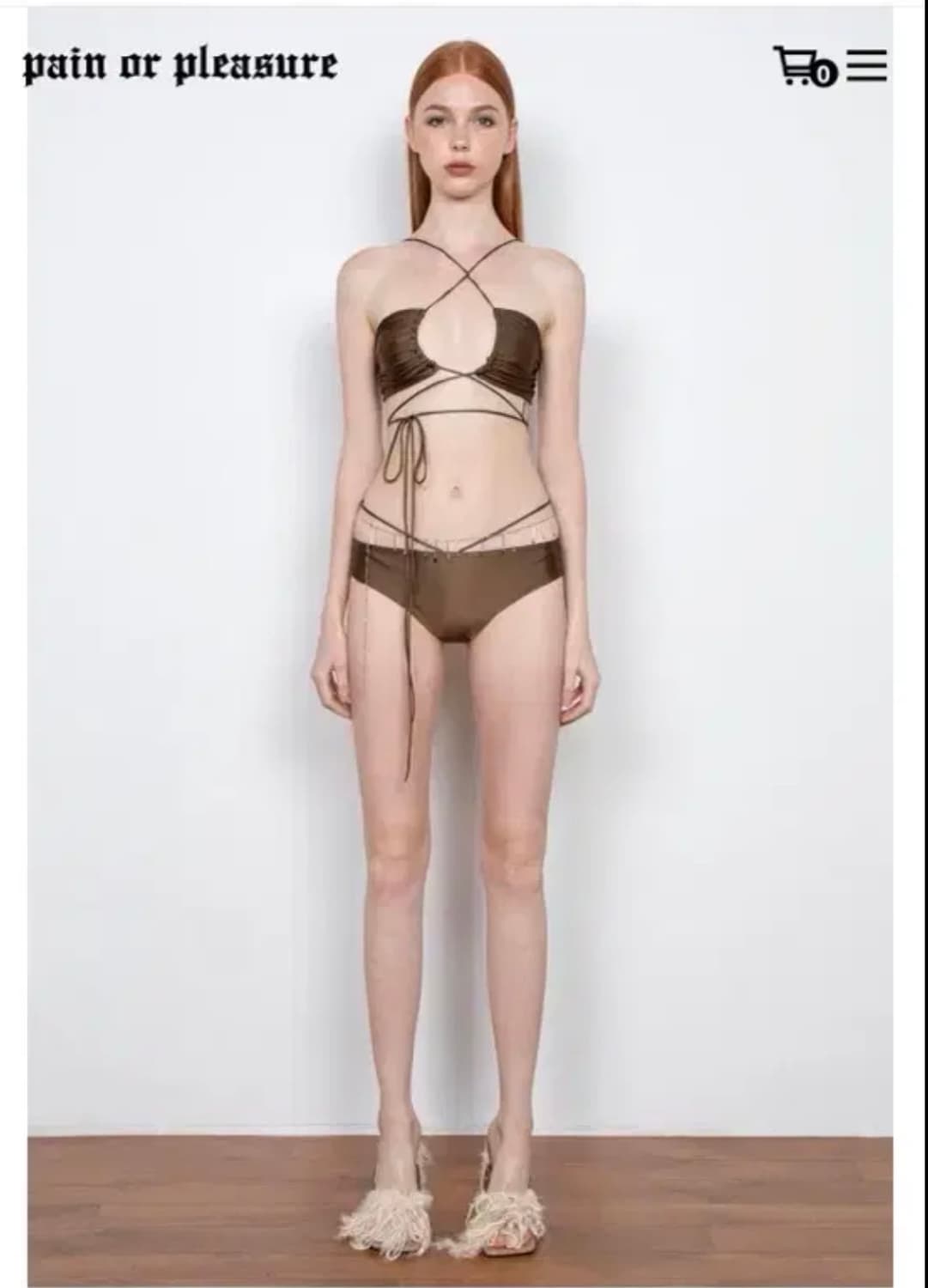 UNDINE BIKINI SET brown 상품이미지1