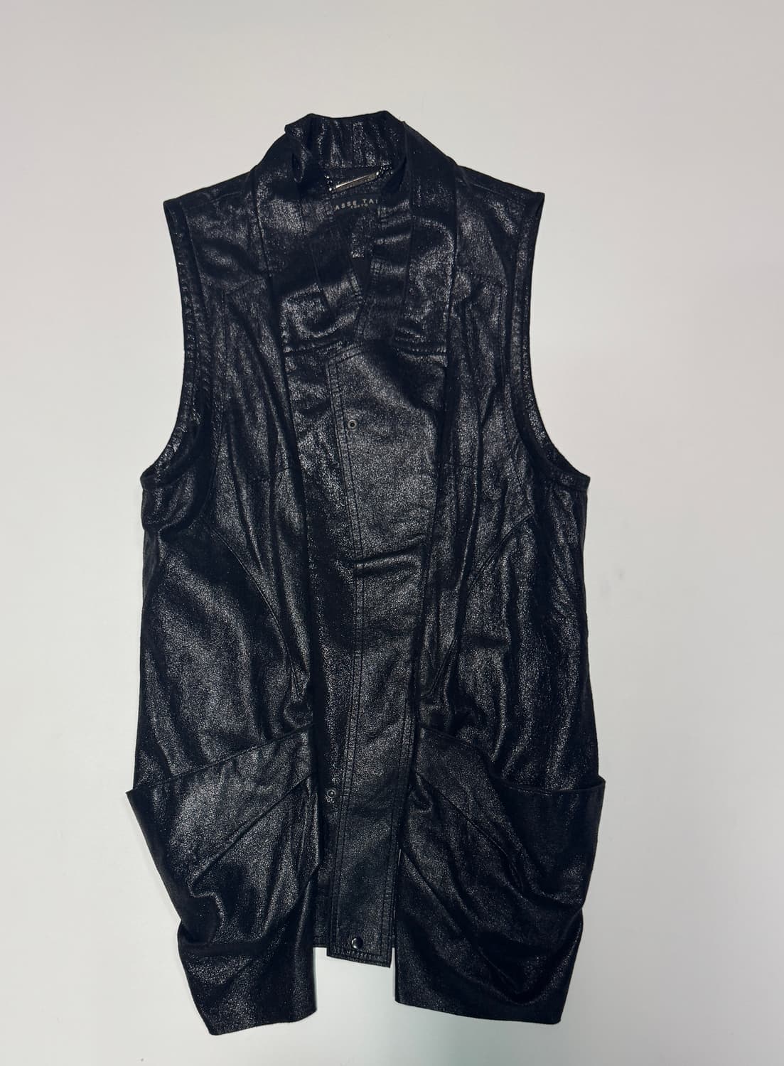 여성 타스타스 빈티지 리얼 양가죽 베스트 조끼 44-55 상품이미지1