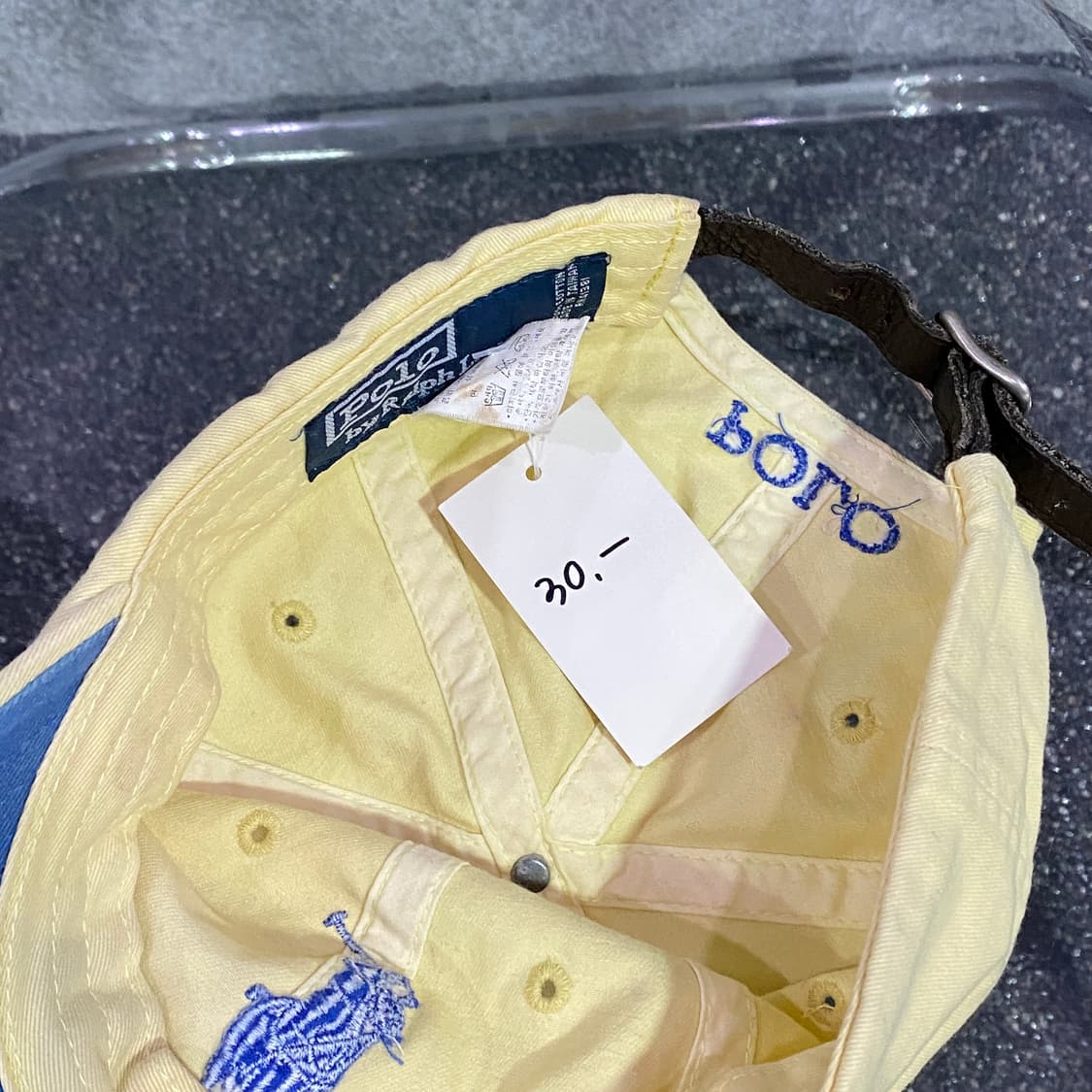 폴로 랄프로렌 빅로고 옐로우 볼캡 B2376 상품이미지4