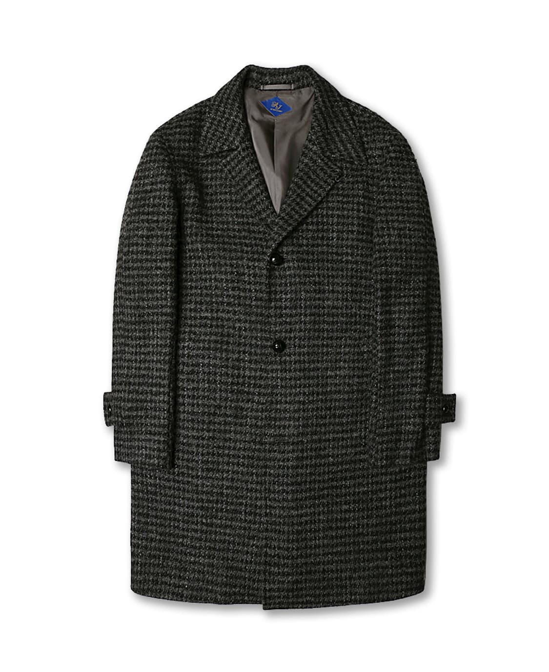 링자켓 [Ring Jacket RJ] 울 알파카 모헤어 실크 체크 코트 상품이미지1