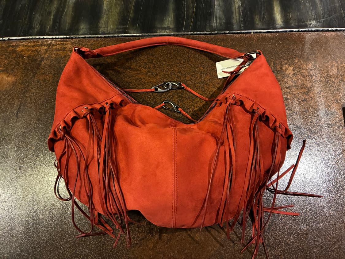 스컬프터 스웨이드 스트링 호보백  상품이미지5