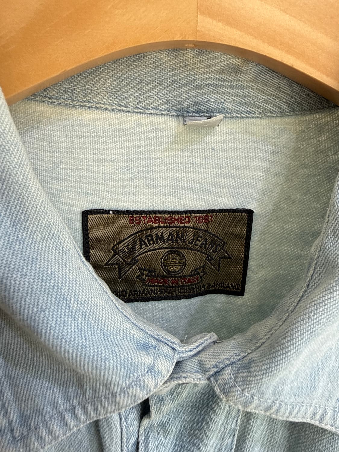 빈티지 ARMANI JEANS (Made in Italy)오버사이즈셔츠 상품이미지7