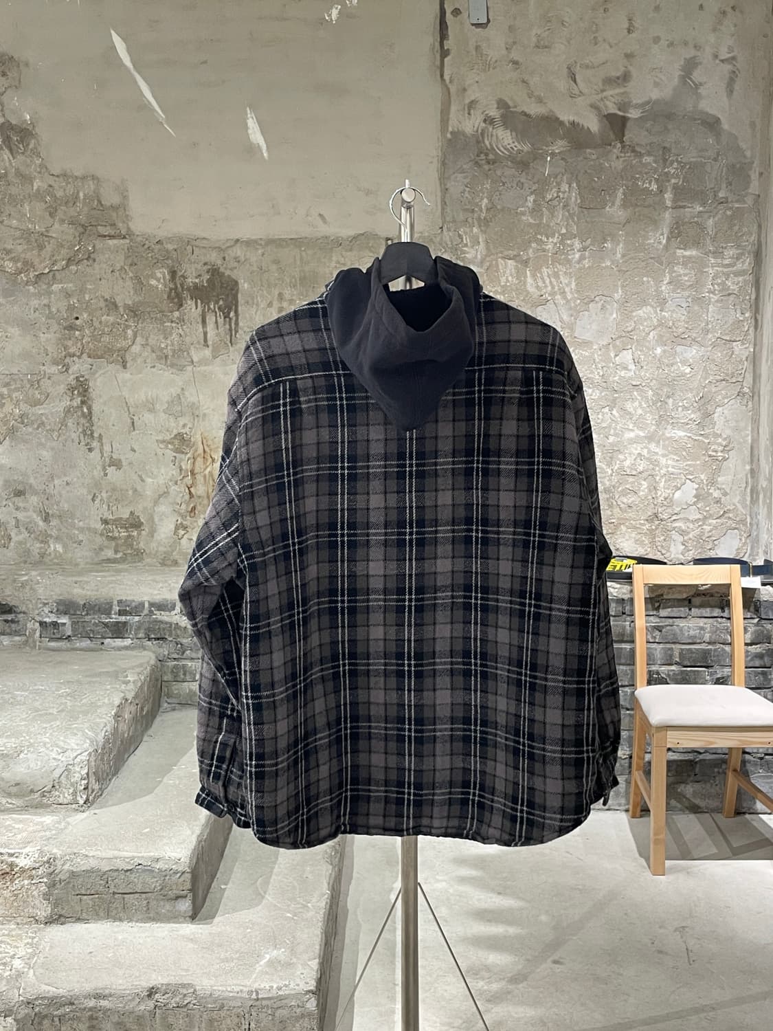 슈프림 23F/W 믹스 타탄 체크 플란넬 후디 셔츠 상품이미지6