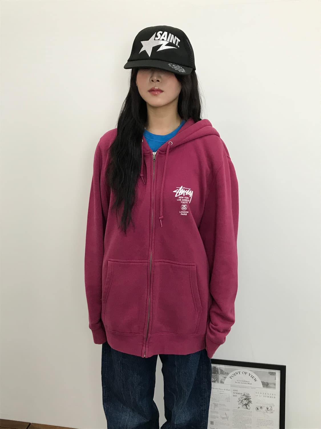 00's Stussy World Tour Zip Hoodie 상품이미지3
