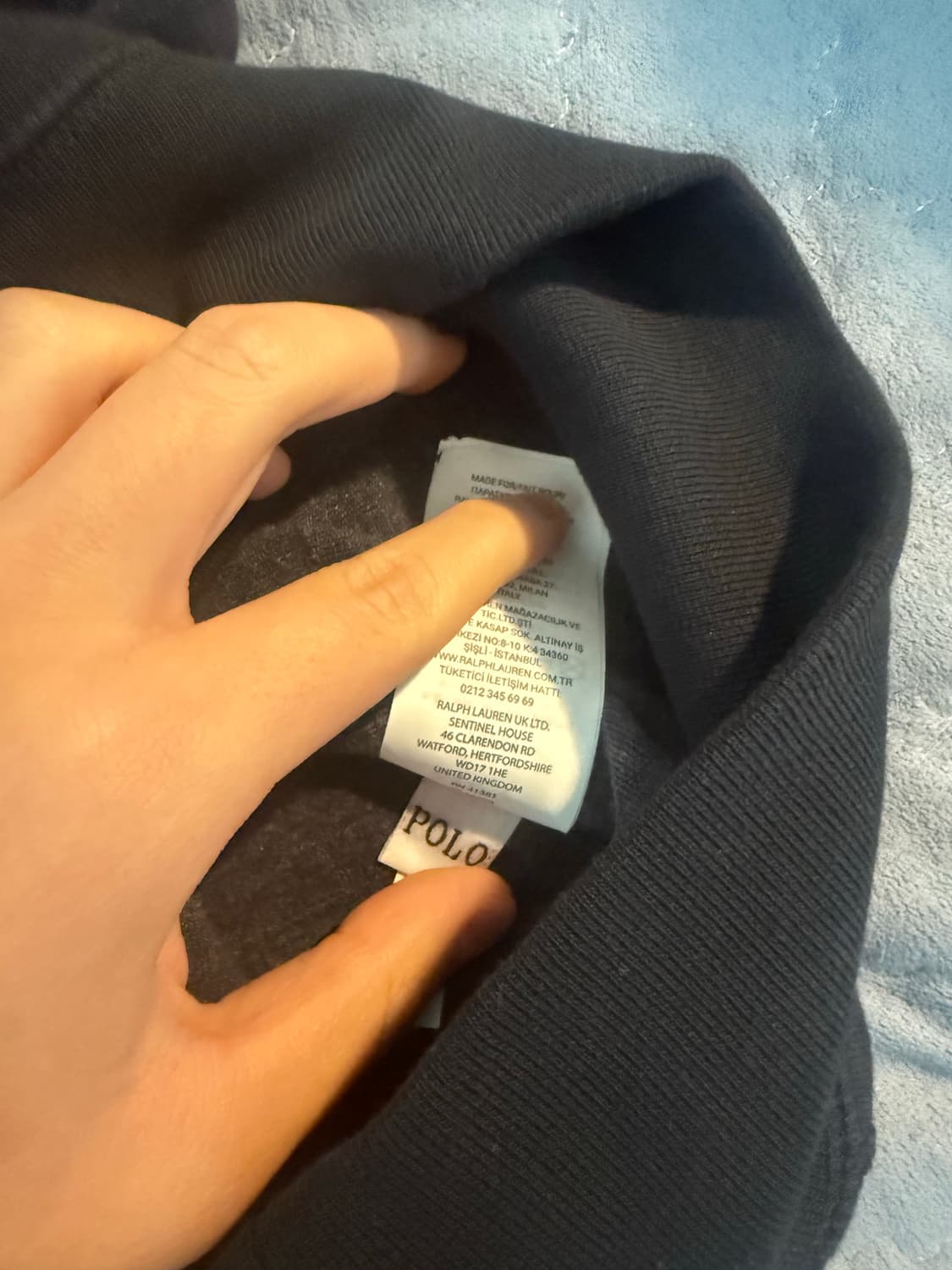 폴로 네이비 맨투맨 상품이미지2